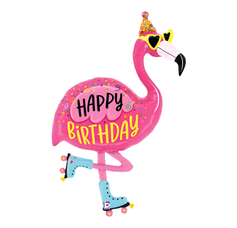 Betallic 42" HBD Flamingo Birthday
